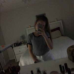 Black and white striped t-shirt